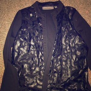 Black patterned blazer